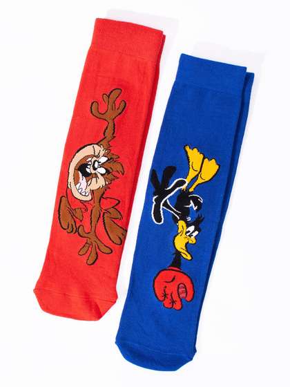 Thela Gaadi Unisex
                      Pack Of 2 Printed Calf-Length Socks