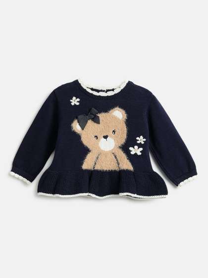 Chicco Girls Printed
                    Pullover with Applique Detail