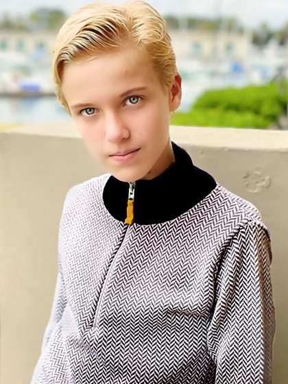 Cherry Crumble Kids High
                    Neck Self Design Pullover