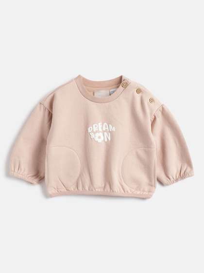Chicco Girls
                      Typography Printed Cotton Sweatshirt
