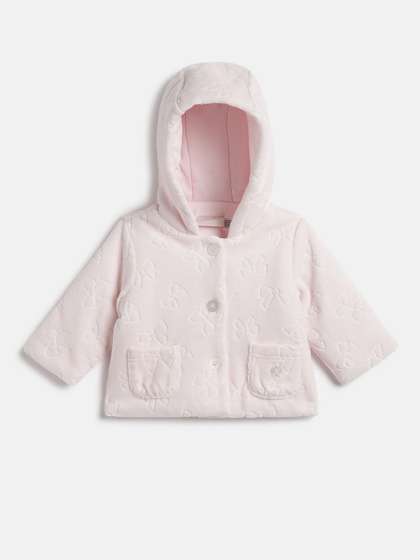Chicco Girls Printed
                    Cotton Hood Cardigan