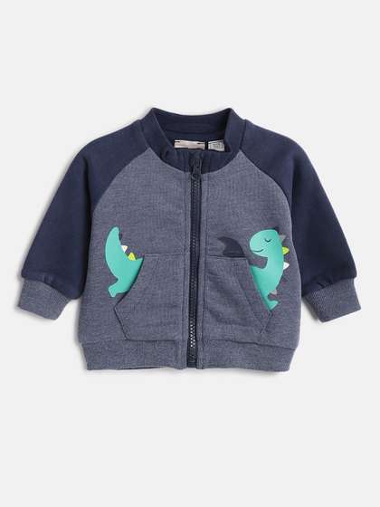 Chicco Boys Animal
                      Printed Front-Open Sweatshirt