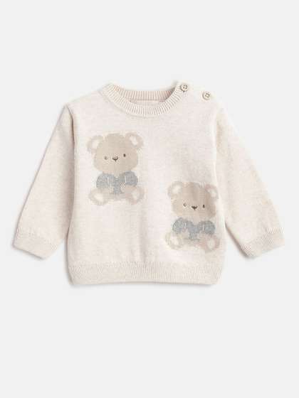 Chicco Boys Animal
                    Woollen Pullover with Embroidered Detail