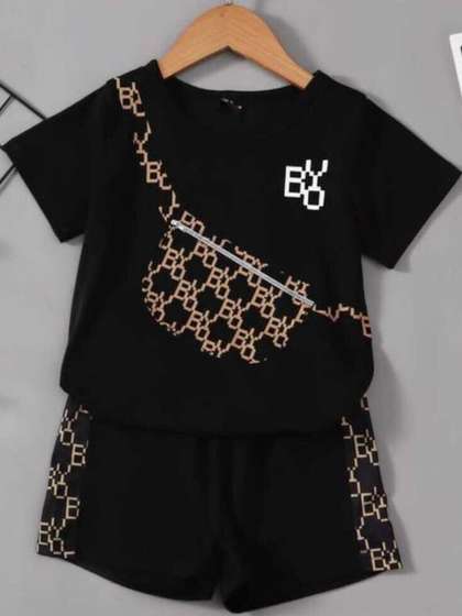 ELPIXIE FASHION
                    Kids-Unisex Cotton Blend Clothing Set
