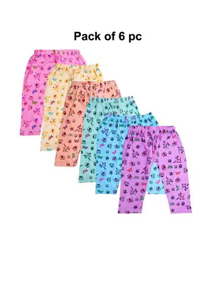 VastraMilap Kids Set of
                    6 Printed Cotton Pyjamas