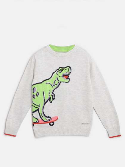Cherry Crumble Kids Self
                    Design Pullover Sweaters