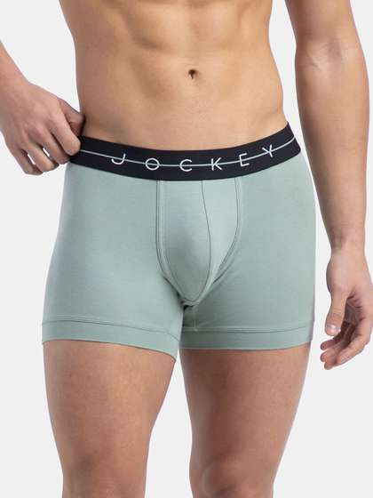 Jockey Super Combed
                        Cotton Elastane Stretch Solid Trunk with
                        Ultrasoft Waistband - NY16
