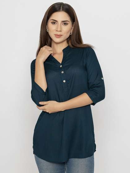 Bonjour Women
                        Mandarin Collar Tunic