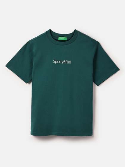 United Colors of
                    Benetton Boys Graphic Printed Round Neck Cotton
                    T-shirt
