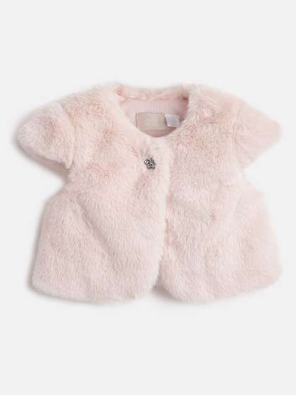 Chicco Girls
                      Collarless Solid Lightweight Casual Sherpa