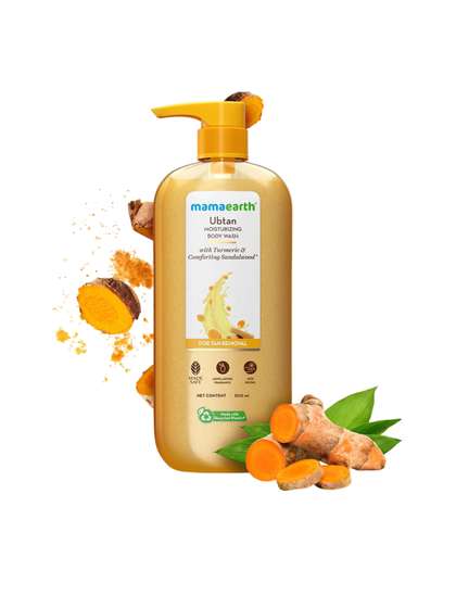 Mamaearth Ubtan
                        Moisturizing Body Wash With Turmeric &
                        Sandalwood - 500 ml
