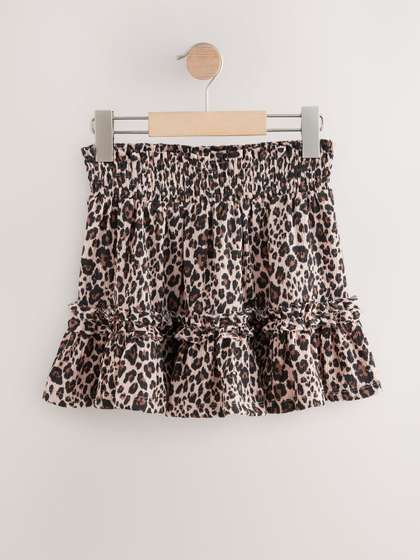 NEXT Girls Animal
                    Printed Tiered Skirt