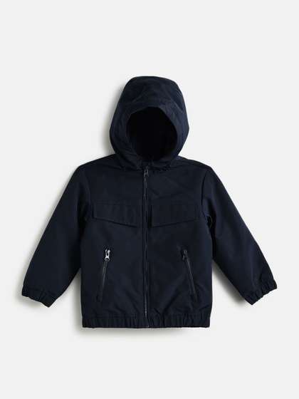 Chicco Boys Hooded Solid
                    Water Resistant Casual Sporty Jacket