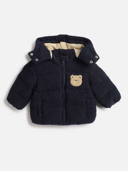 Chicco Boys Striped
                    Hooded Padded Jacket