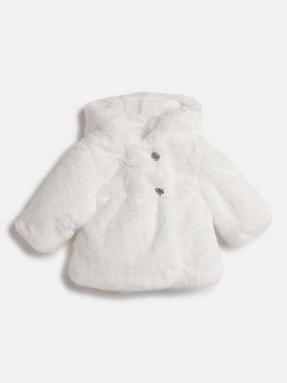 Chicco Girls Hooded
                    Solid Lightweight Casual Sherpa