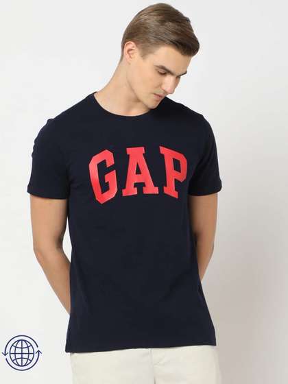 Price History of GAP Brand Logo Pure Cotton T-shirt(XS) by Myntra