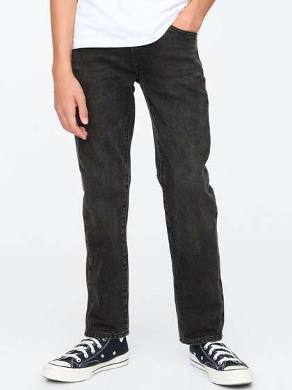 GAP Boys Mid Rise
                    Straight-Fit Jeans