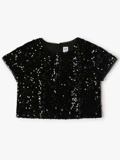 GAP Girls Embellished
                      Sequined Regular Top