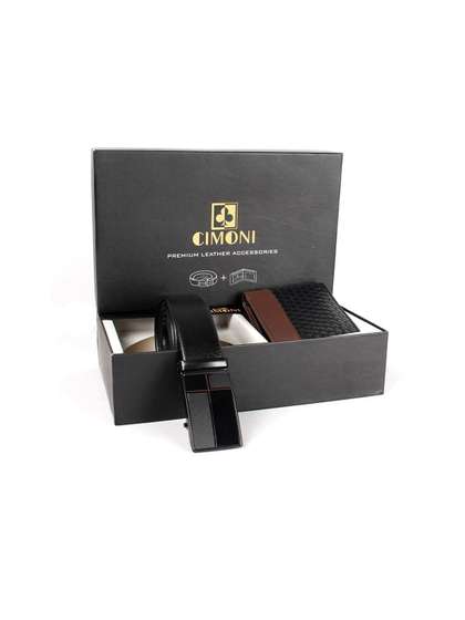 CIMONI Men Belt And
                      Wallet Combo Gift Set