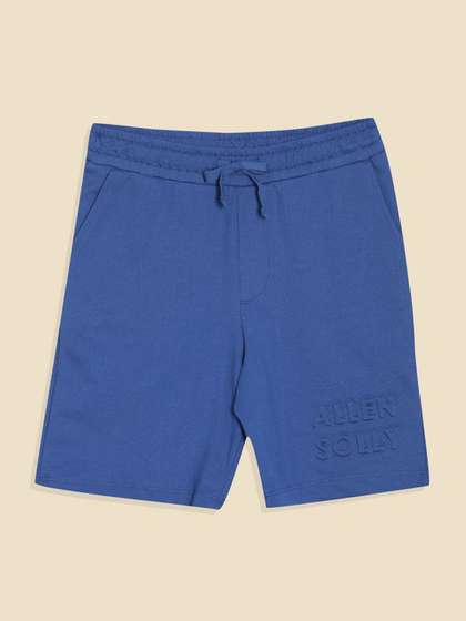 Allen Solly Junior Boys
                    Self Design Pure Cotton Mid-Rise Shorts
