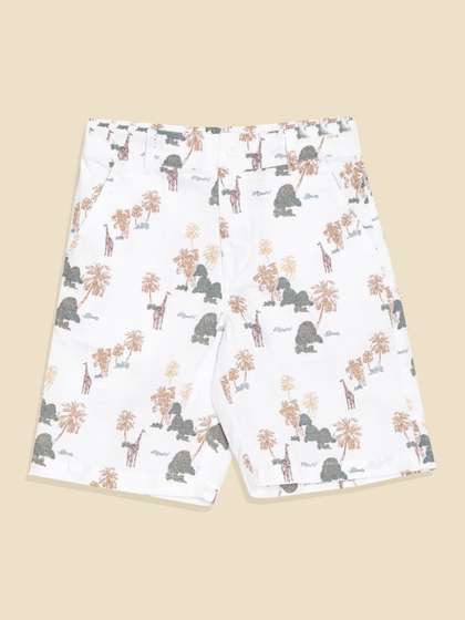 Allen Solly Junior Boys
                    Printed Regular Fit Pure Cotton Shorts