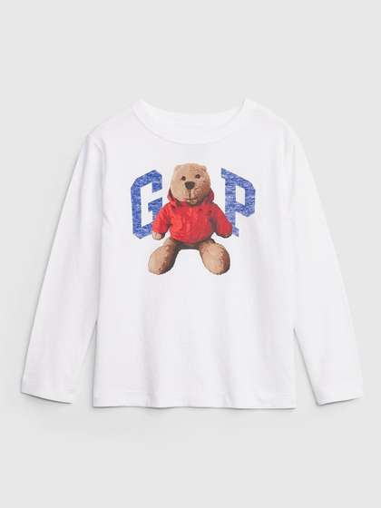 GAP Girls Graphic
                    Printed Pure Organic Cotton Relaxed-Fit Full Sleeve
                    Crew Neck T-Shirt