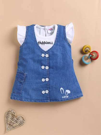 LACKii DOLL Girls Denim
                    Fit & Flare Dress