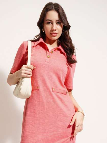 Tokyo Talkies
                          Women Tenniscore Shirt Dress