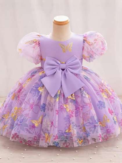 STYLE CONNECT Girls
                      Purple Dresses