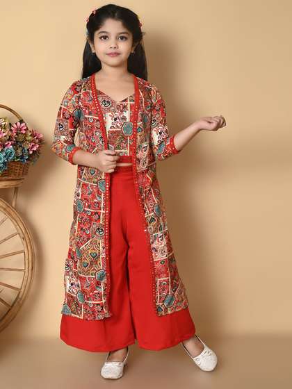 SPAMitude Girls
                        Printed Top with Palazzos
