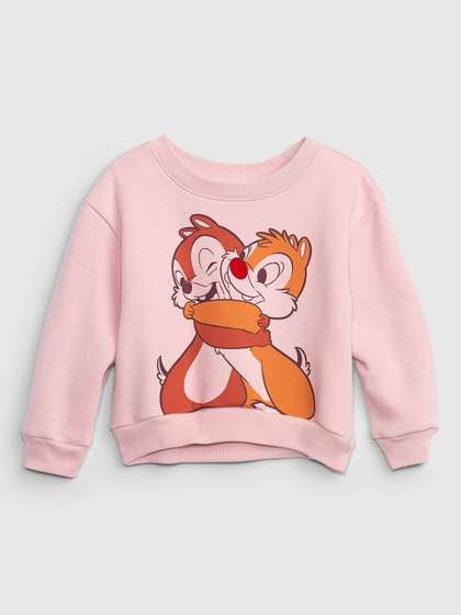 GAP Girls Graphic
                    Printed Crew Neck Pullover Regular Sweatshirt