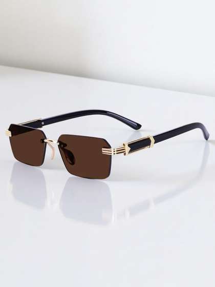 The Roadster
                        Lifestyle Co. Unisex Rectangle Sunglasses With
                        UV Protected Lens upstock