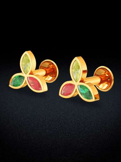 Joyalukkas Yellow
                          Gold 22 Kt Studs Earrings