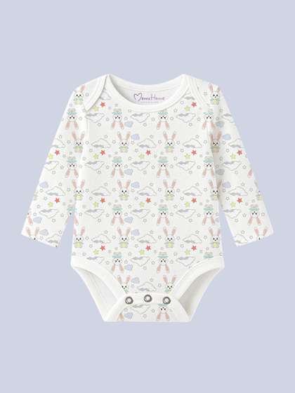 Moms Home Infants
                    Printed Pure Organic Cotton Full Sleeves Bodysuit
