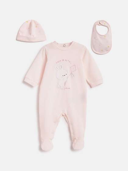 Chicco Infants Girls
                      Pack Of 3 Printed Baby Apparel Gift Set