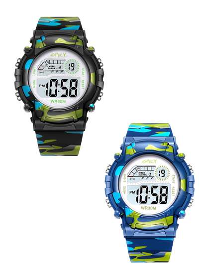 Spiky Kids Pack Of 2
                    Digital Multi Function Automatic Watch