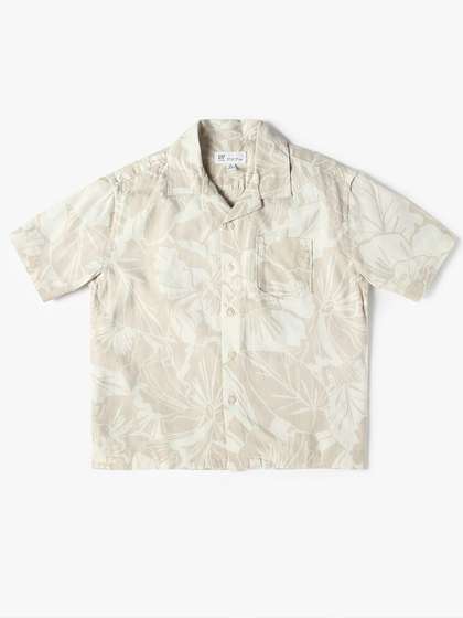 GAP Boys Floral Printed
                    Pure Cotton Relaxed-Fit Shirt