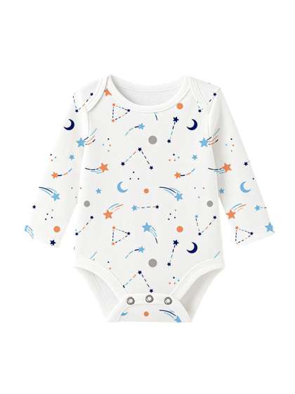 Moms Home Infants
                      Printed Pure Organic Cotton Full Sleeves Bodysuit