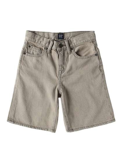 GAP Boys Heavily Washed
                    Mid-Rise Non-Stretchable Shorts