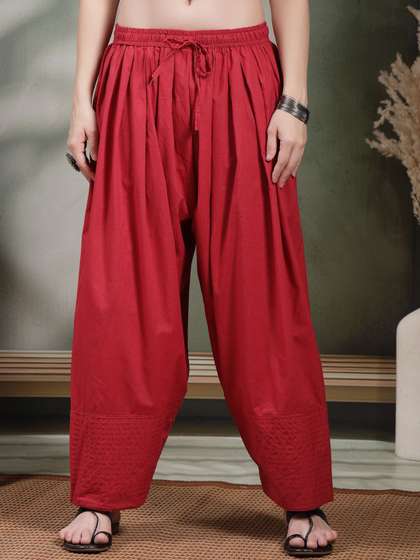 Clora Creation Women
                        Loose Fit Cotton Salwar