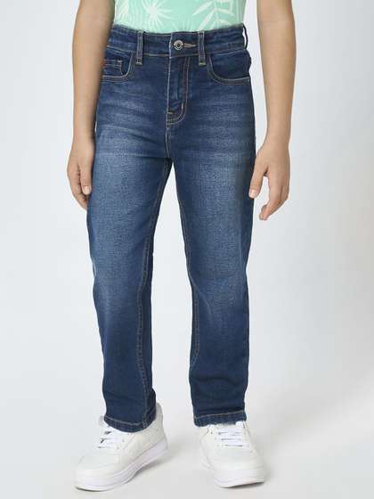 Ed-a-Mamma Boys Comfort
                    Regular Fit Mid-Rise Stretchable Cotton Jeans