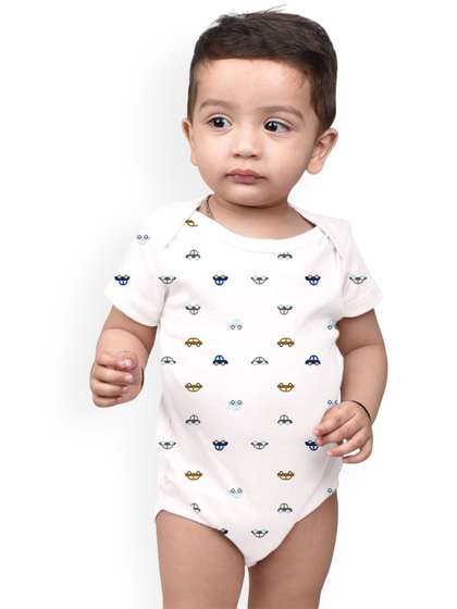 Moms Home Infant Boys
                    Pack Of 2 Printed Bodysuits