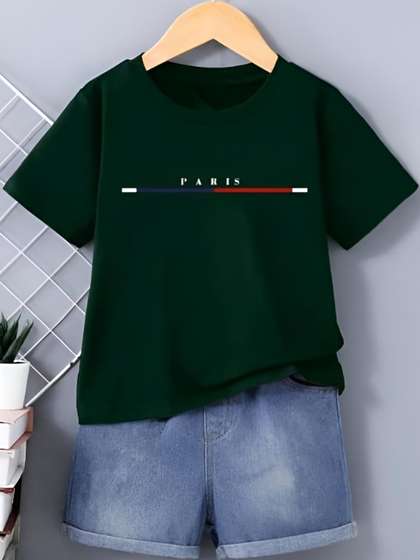 ELPIXIE FASHION Unisex
                    Kids T-shirt with Shorts