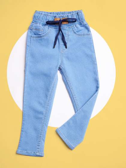 F2M Boys Regular Fit
                    High-Rise Cuffed Hem Stretchable Jeans