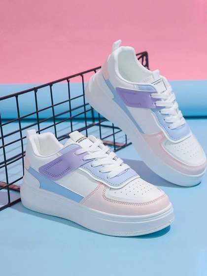 Shozie Girls
                        Colourblocked Sneakers Casual Shoes