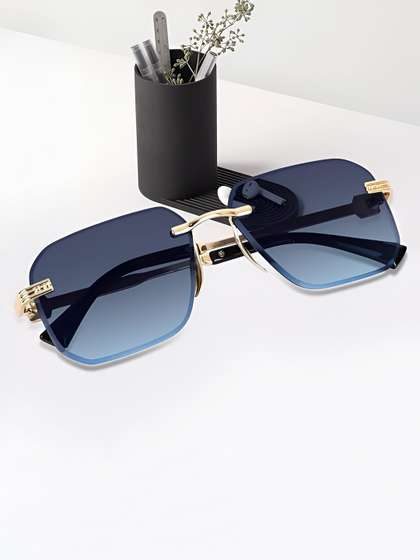 IFLASH Unisex UV
                          Protected Square Rimless Sunglasses WH5580
                          RIMLESS BLUE