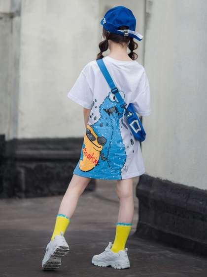 INCLUD Girls Printed
                    T-shirt Dress