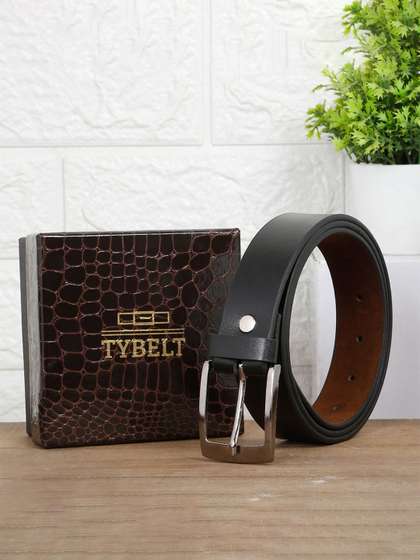 TYBELT Men Textured
                    Leather Formal Belt