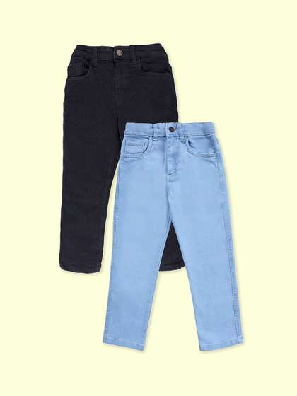 KiddoPanti Boys Pack of
                    2 Comfort Regular Fit Mid-Rise Stretchable Jeans