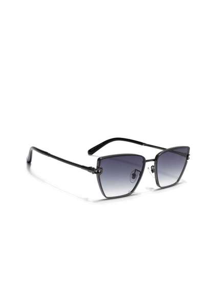 Voyage Women
                        Gunmetal-Toned Cateye Sunglasses with UV
                        Protected Lens 2608MG7110